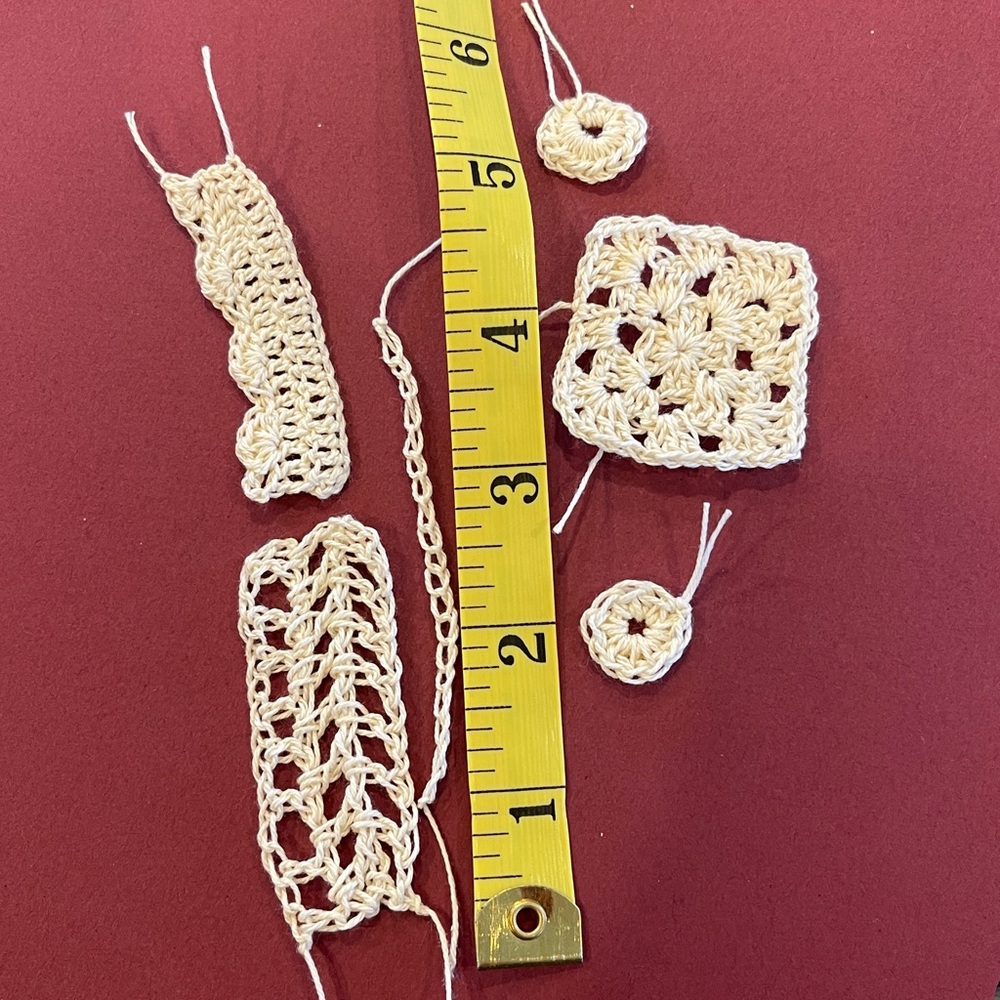 Handmade Crochet Lace Pieces in Cream🌺 - Picture 5 of 5
